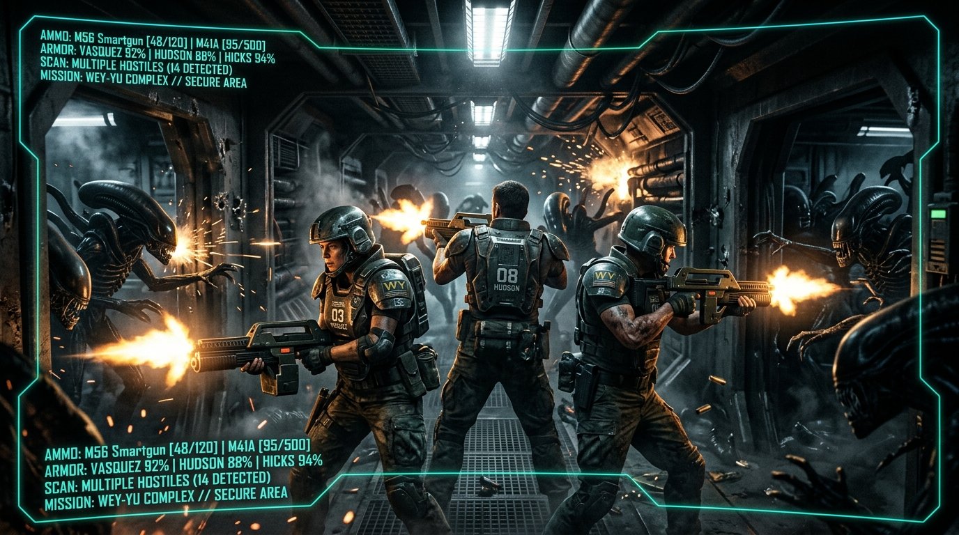 Aliens Fireteam Elite 2 Colonial Marines Tactical Combat in Weyland-Yutani Station